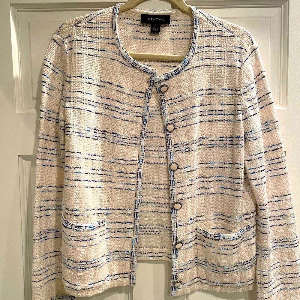 St John Spring Cardigan Blazer NWOT